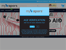 Tablet Screenshot of myvapors.com